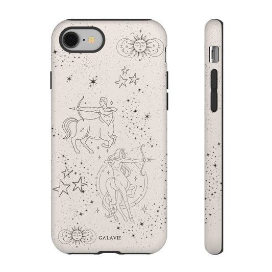 Sagittarius Zodiac Phone Case – Cream