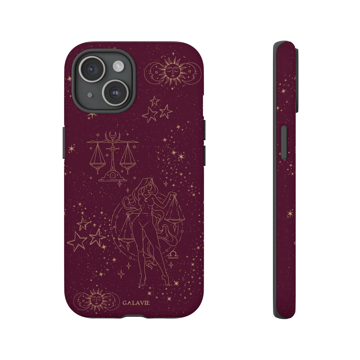 Libra Zodiac Phone Case – Merlot