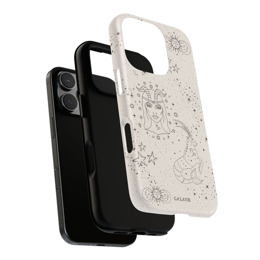 Capricorn Zodiac Phone Case – Cream