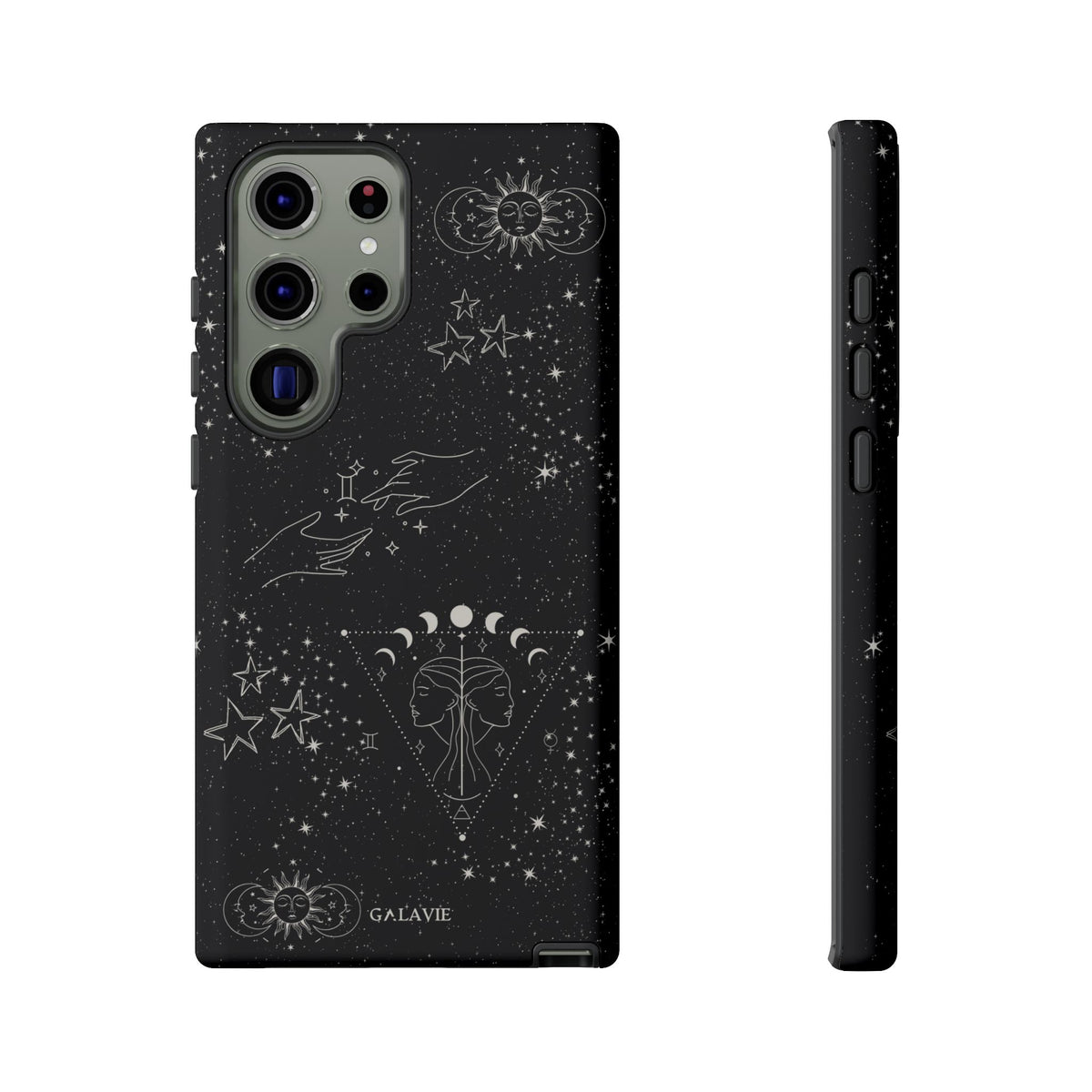Gemini Zodiac Phone Case – Noir