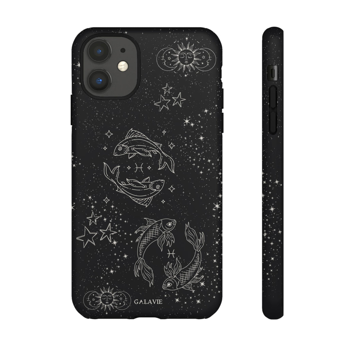 Pisces Zodiac Phone Case – Noir
