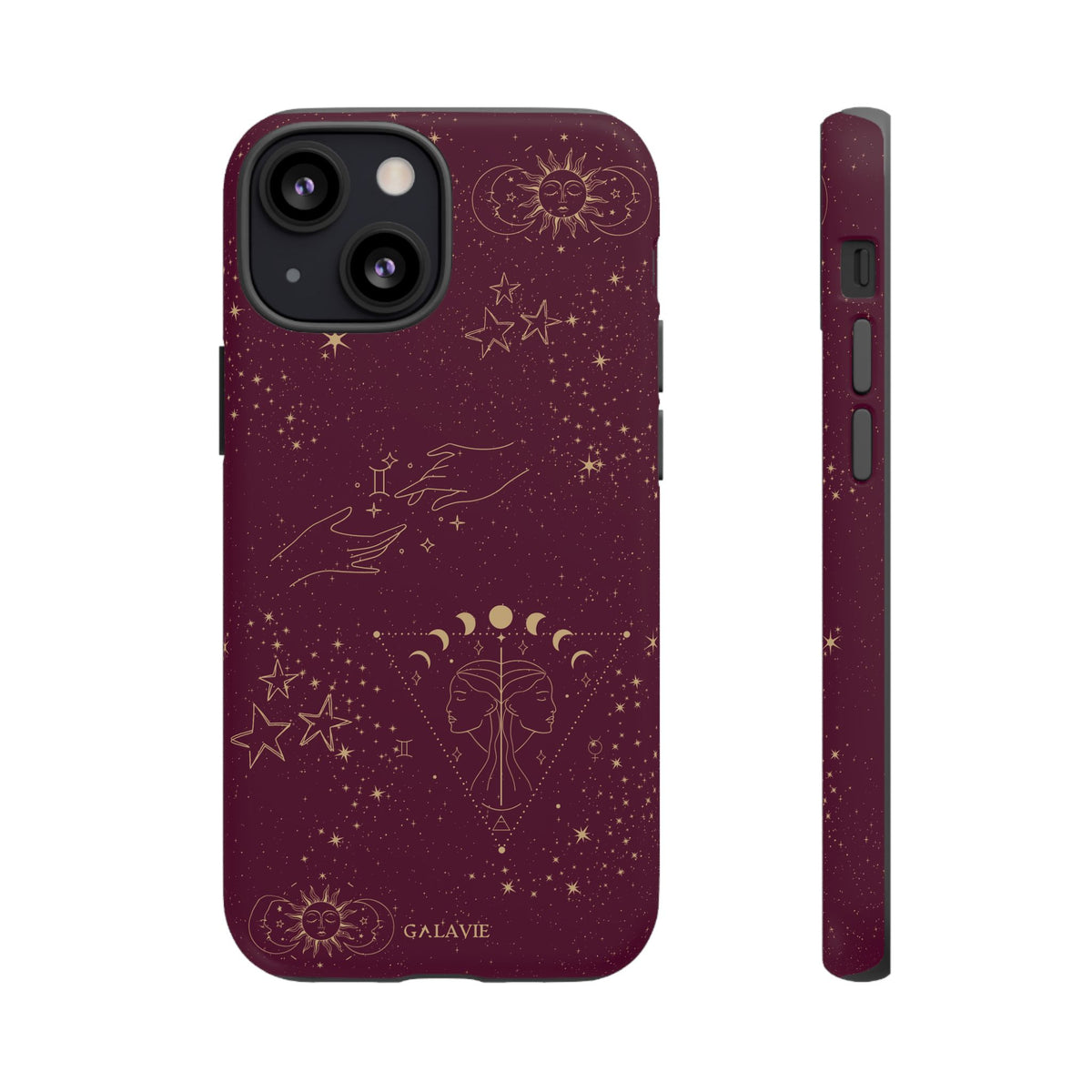 Gemini Zodiac Phone Case – Merlot