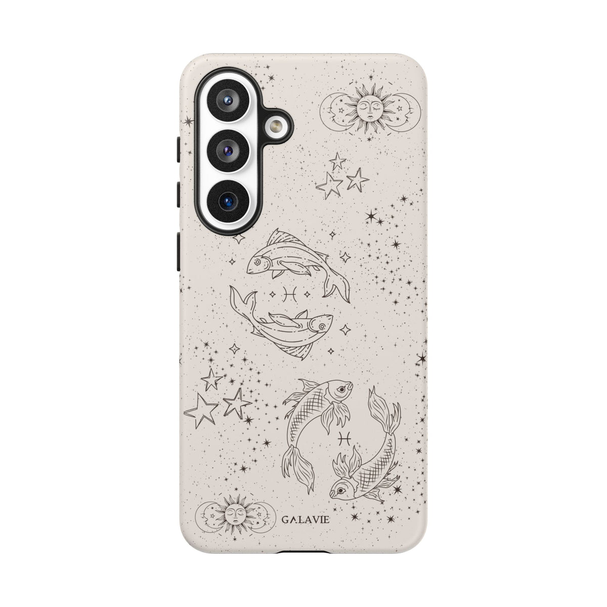Pisces Zodiac Phone Case – Cream