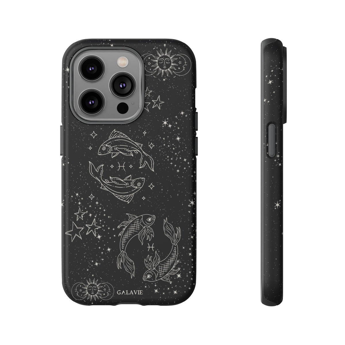 Pisces Zodiac Phone Case – Noir