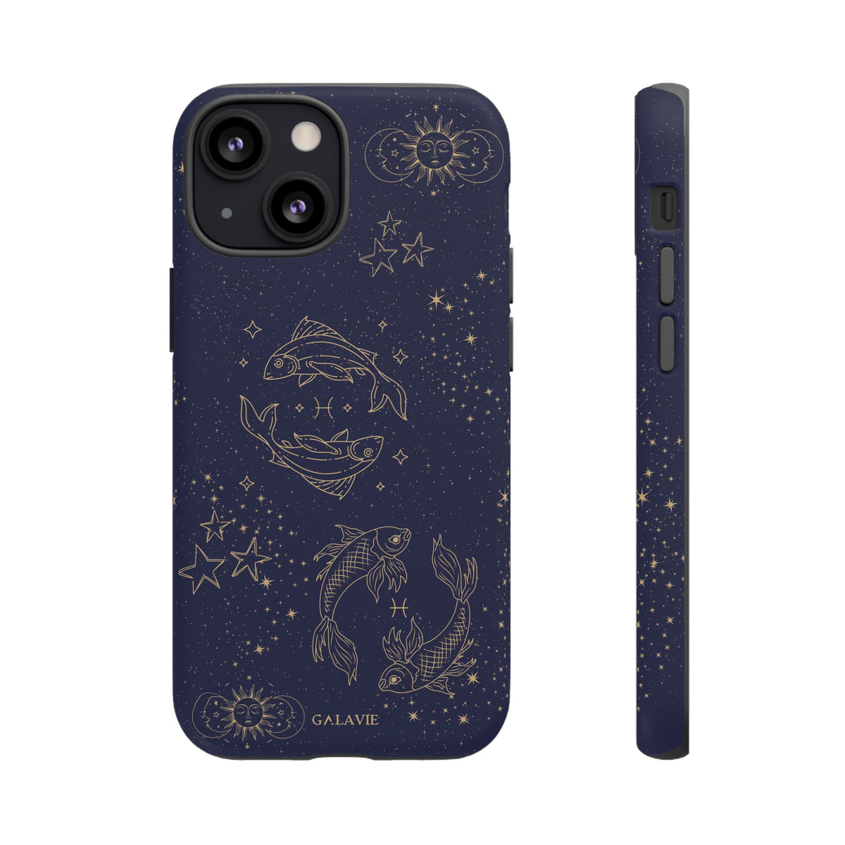 Pisces Zodiac Phone Case – Navy