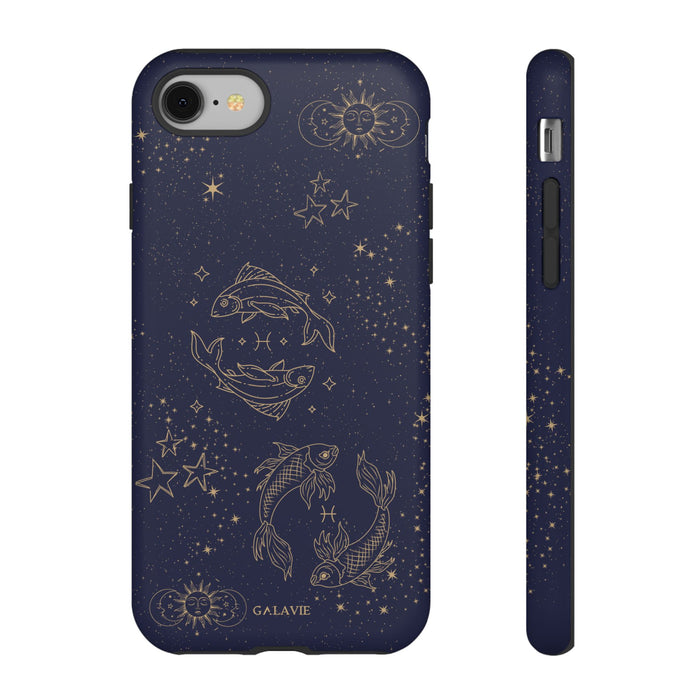 Pisces Zodiac Phone Case – Navy