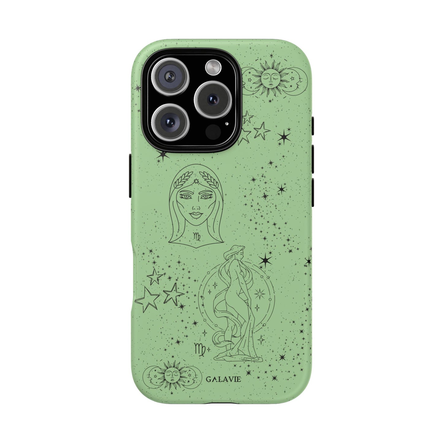 Virgo Zodiac Phone Case — Astrological Green Tough Cases