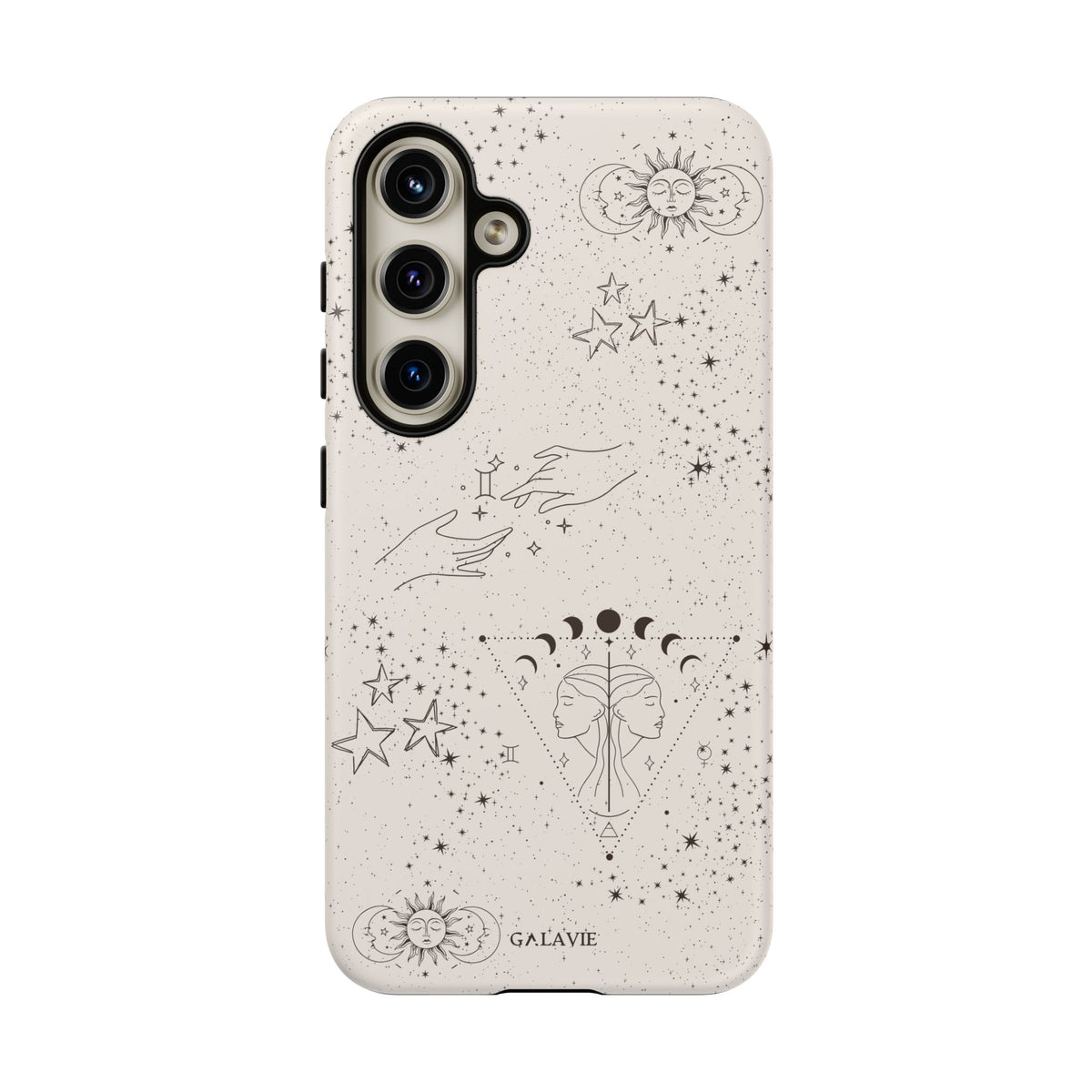 Gemini Zodiac Phone Case – Cream