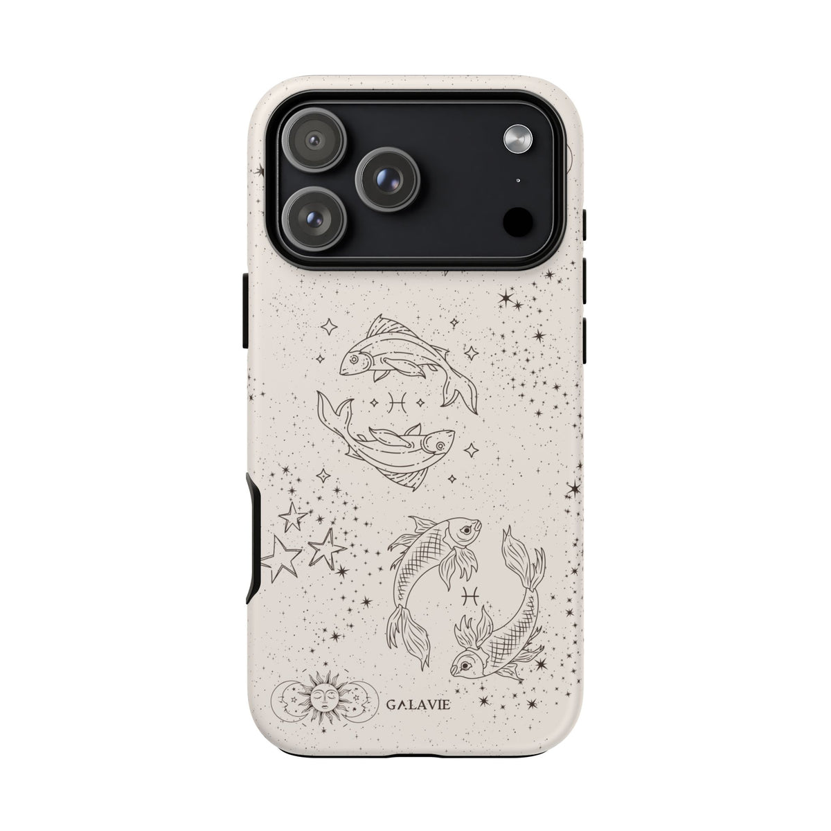 Pisces Zodiac Phone Case – Cream