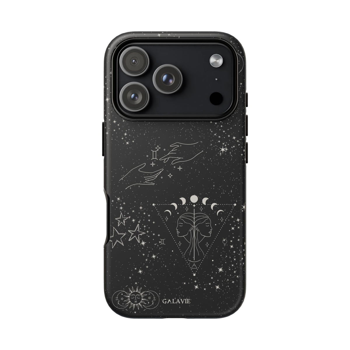 Gemini Zodiac Phone Case – Noir