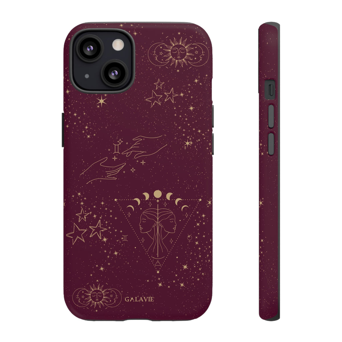 Gemini Zodiac Phone Case – Merlot
