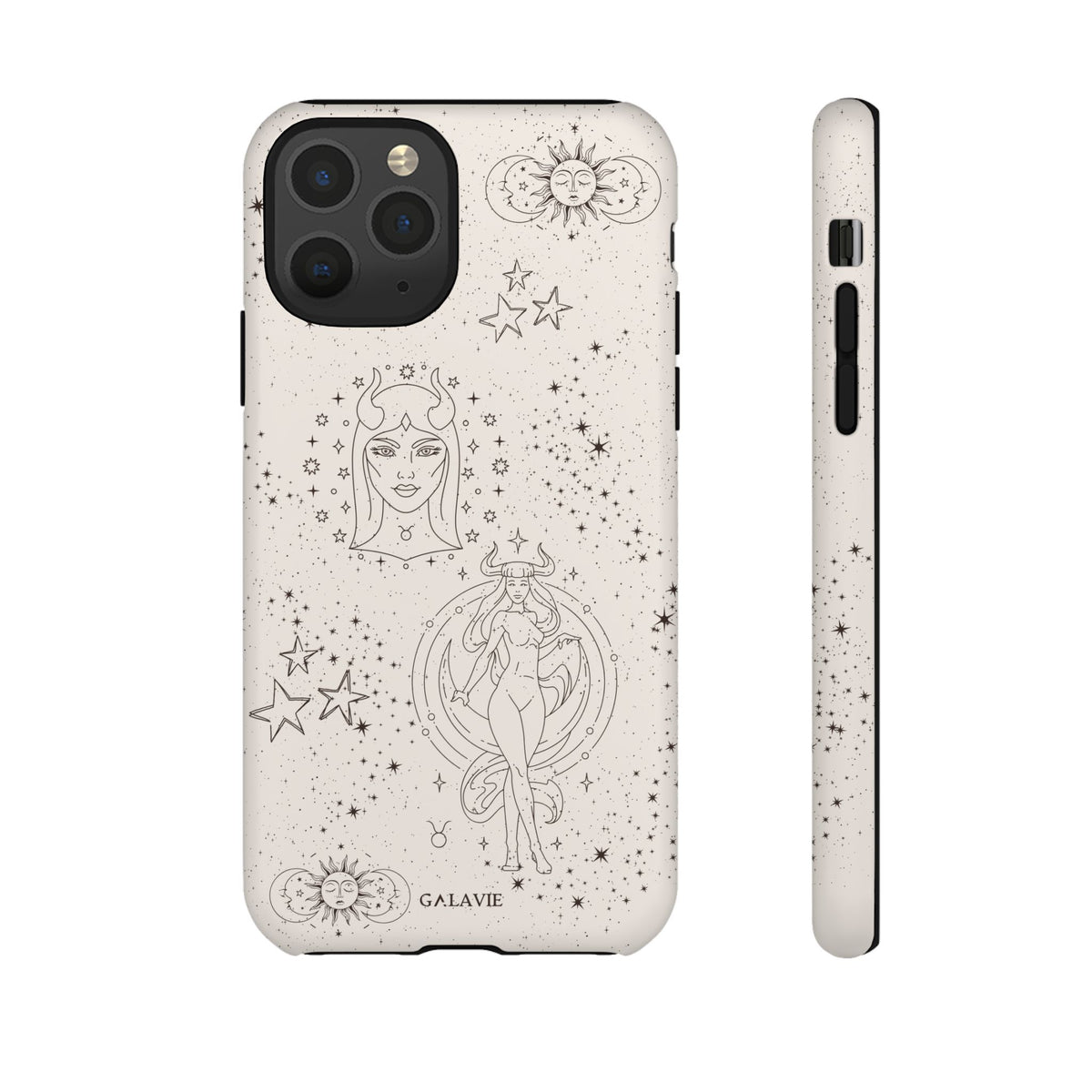 Taurus Zodiac Phone Case – Cream