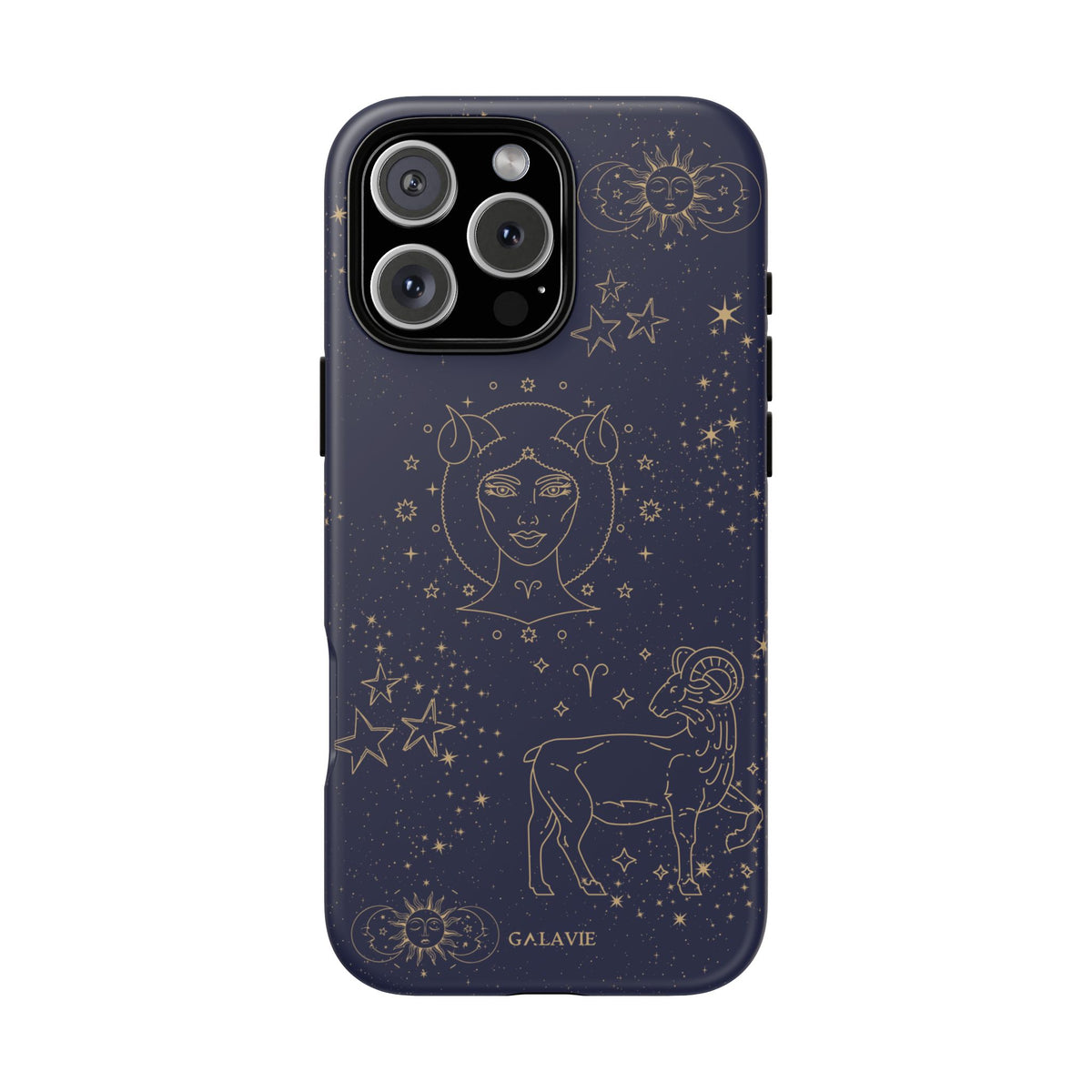 Aries Zodiac Phone Case – Navy
