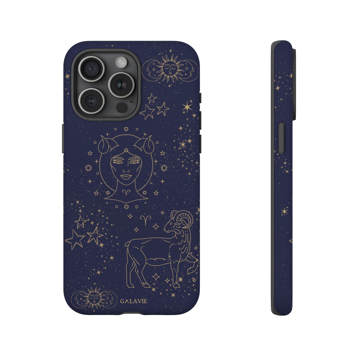 Aries Zodiac Phone Case – Navy