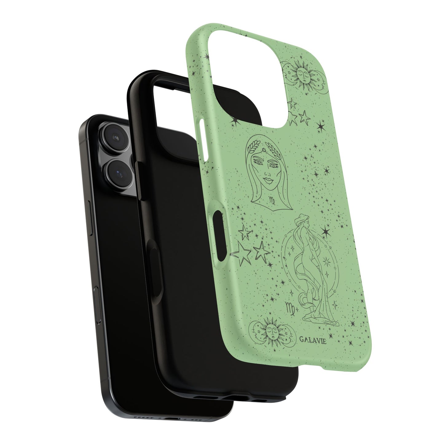 Virgo Zodiac Phone Case — Astrological Green Tough Cases