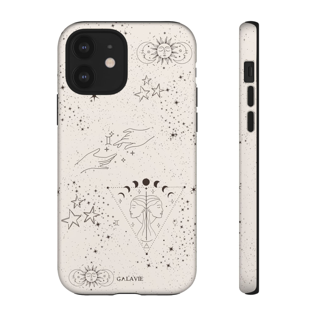 Gemini Zodiac Phone Case – Cream