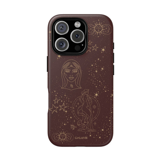 Virgo Zodiac Phone Case – Chocolate