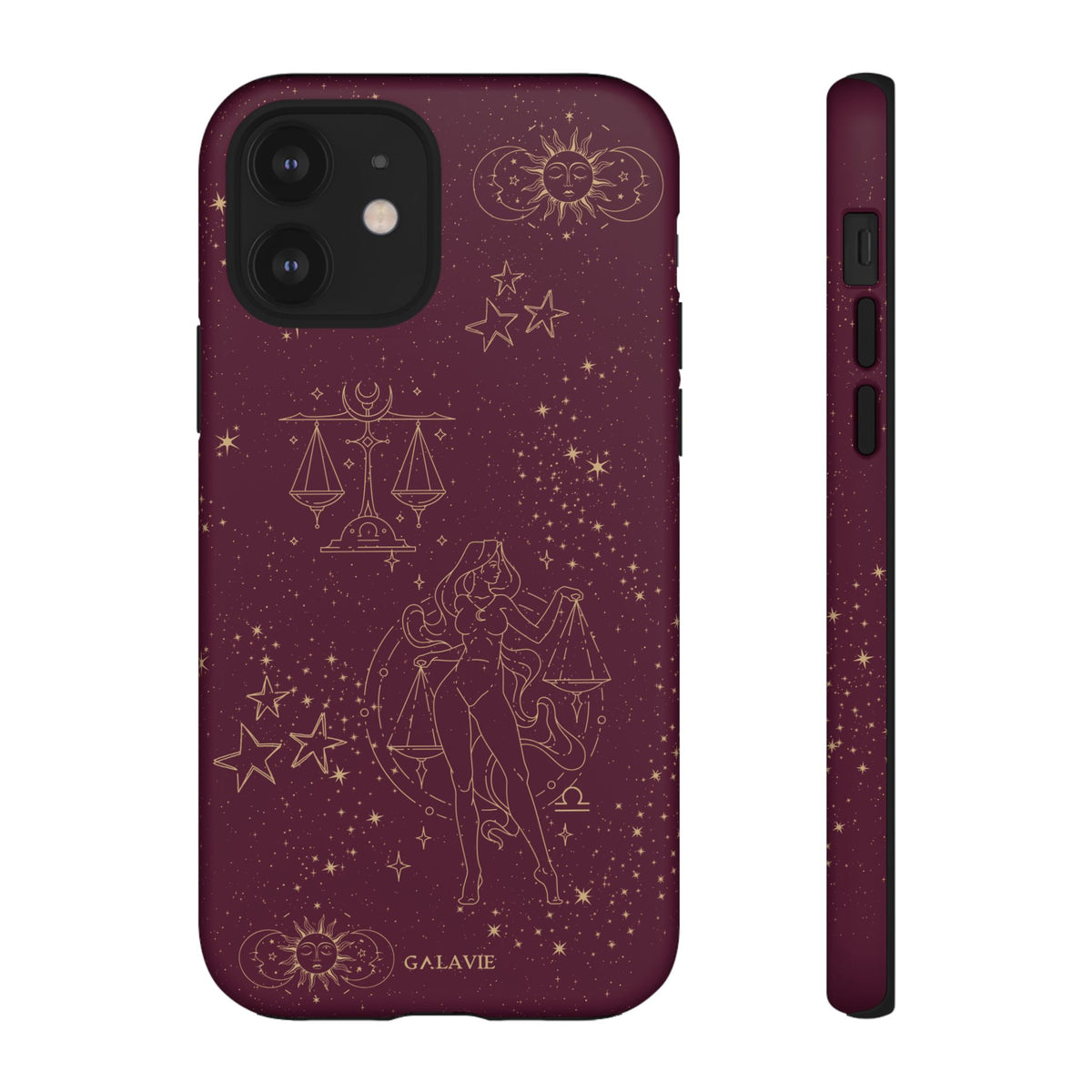 Libra Zodiac Phone Case – Merlot