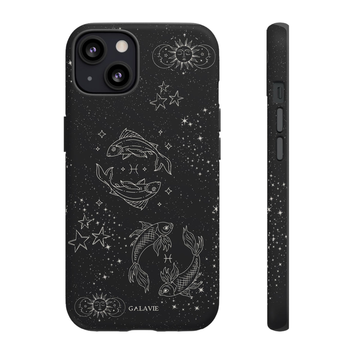 Pisces Zodiac Phone Case – Noir