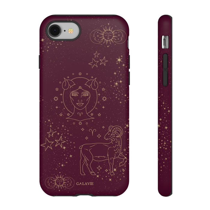 Aries Zodiac Phone Case – Merlot