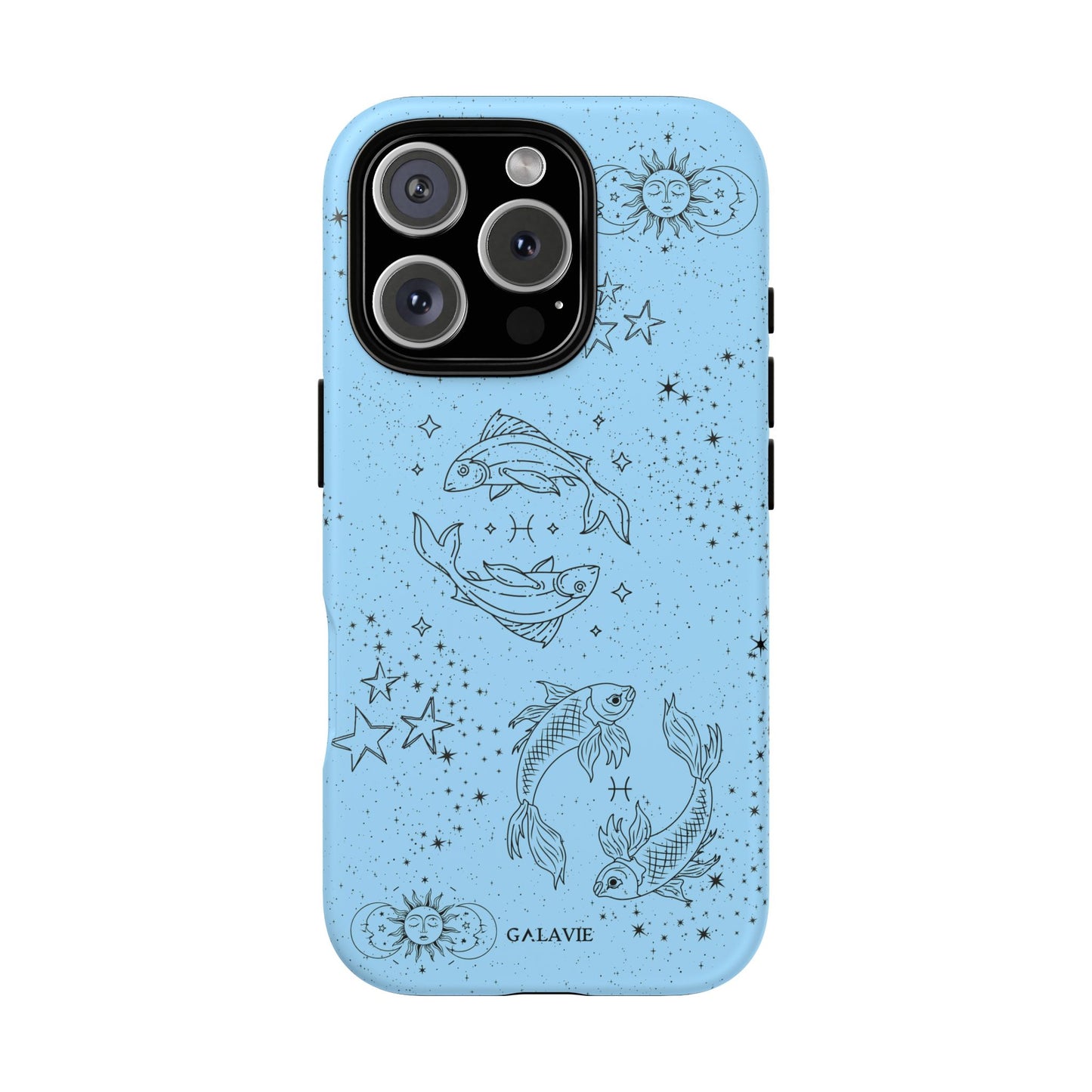 Zodiac Pisces Phone Case — Astrological Celestial Matte Protective Case