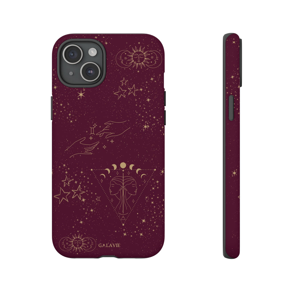 Gemini Zodiac Phone Case – Merlot