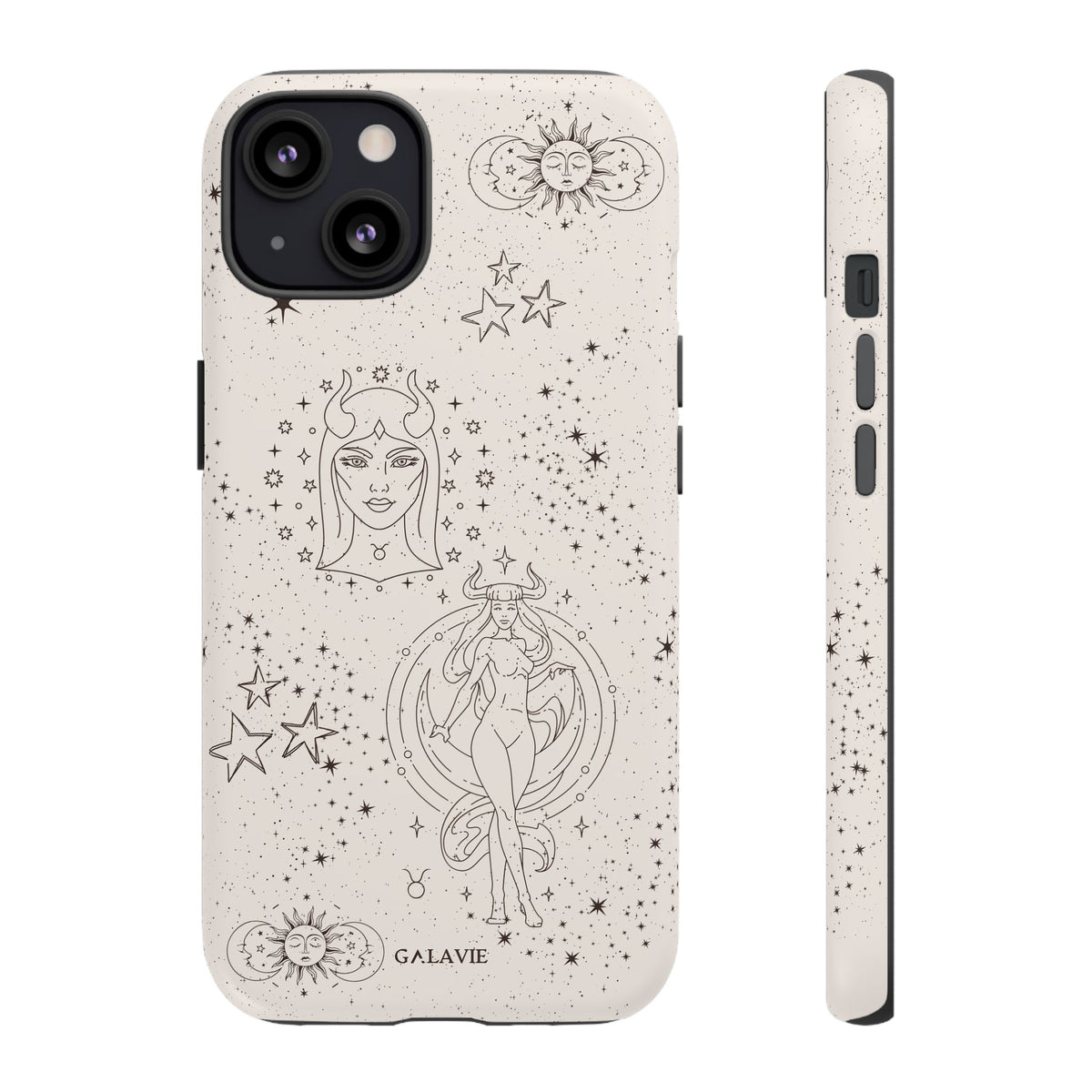 Taurus Zodiac Phone Case – Cream