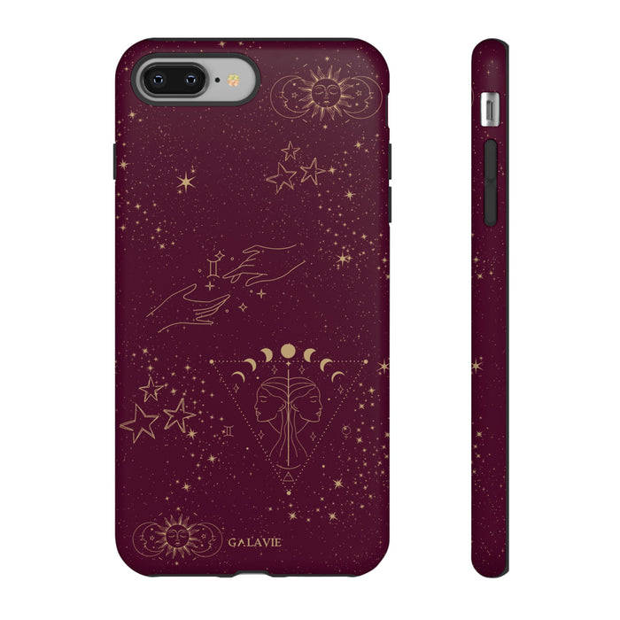 Gemini Zodiac Phone Case – Merlot