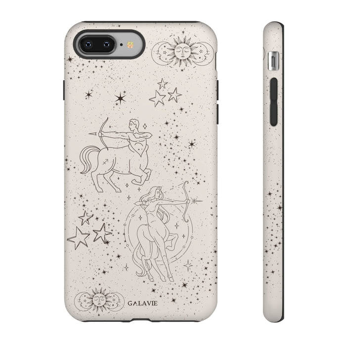 Sagittarius Zodiac Phone Case – Cream