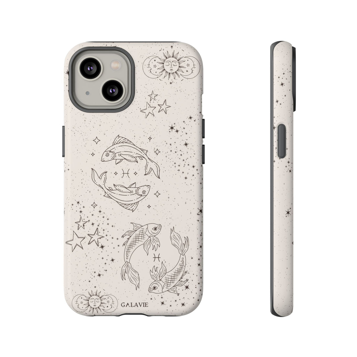 Pisces Zodiac Phone Case – Cream