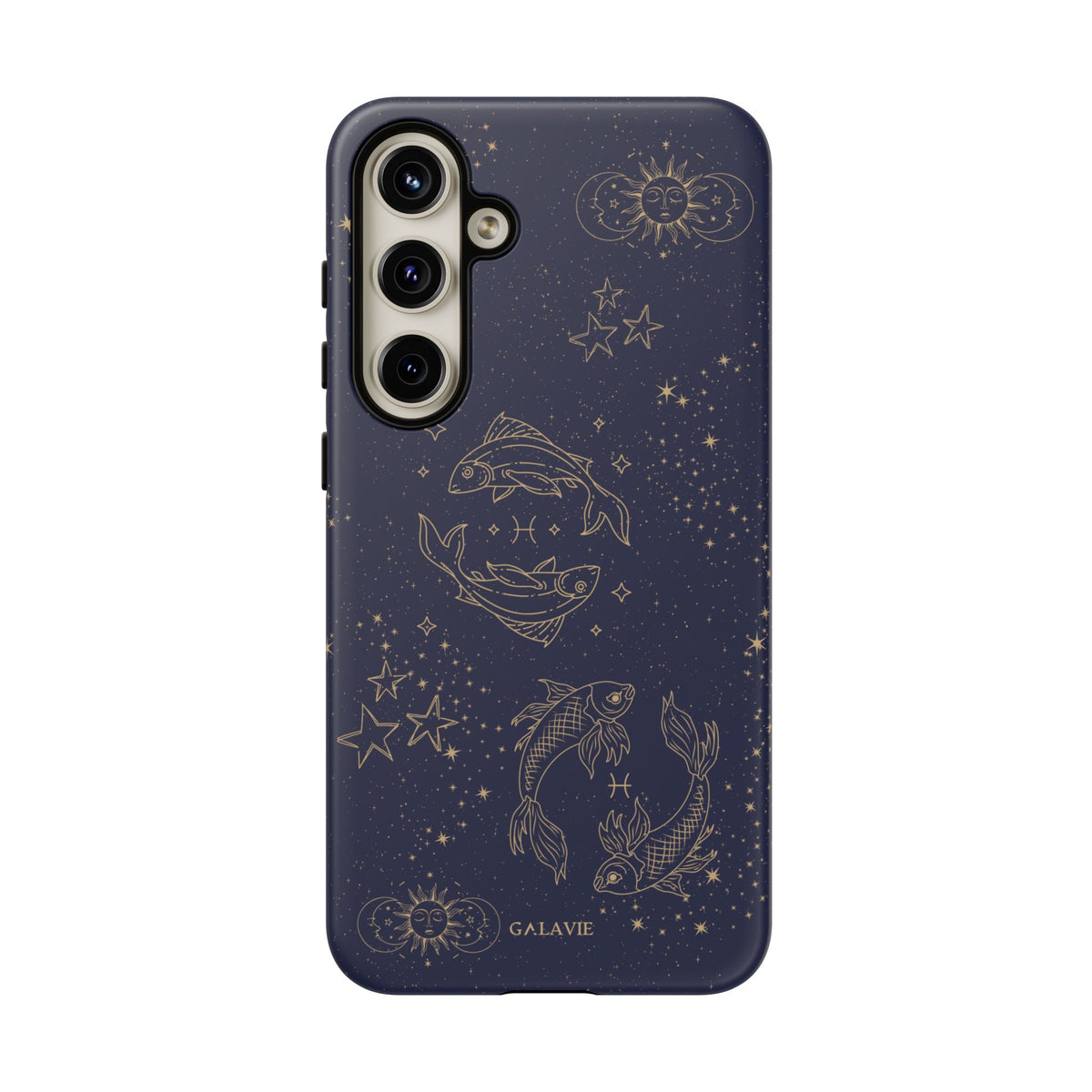 Pisces Zodiac Phone Case – Navy