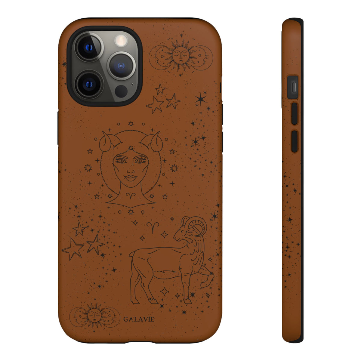 Aries Zodiac Phone Case – Cognac