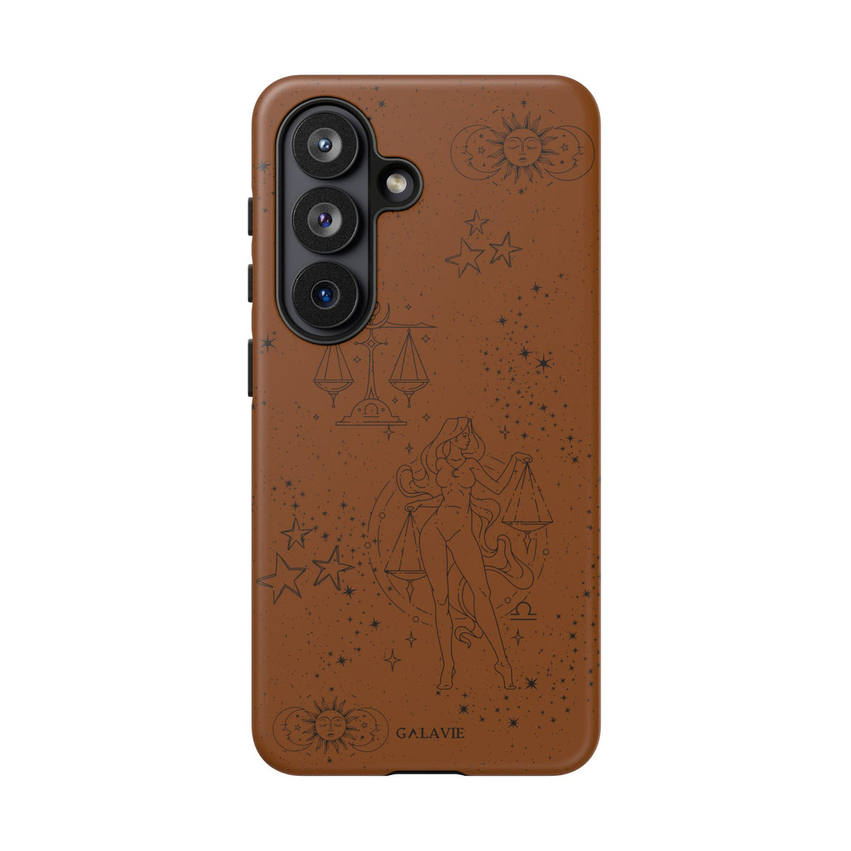 Libra Zodiac Phone Case – Cognac