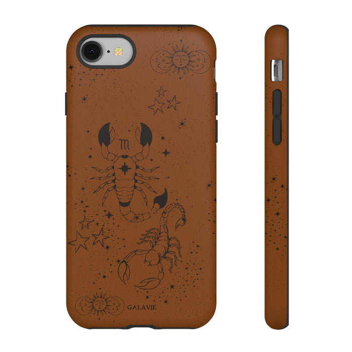 Scorpio Zodiac Phone Case – Cognac