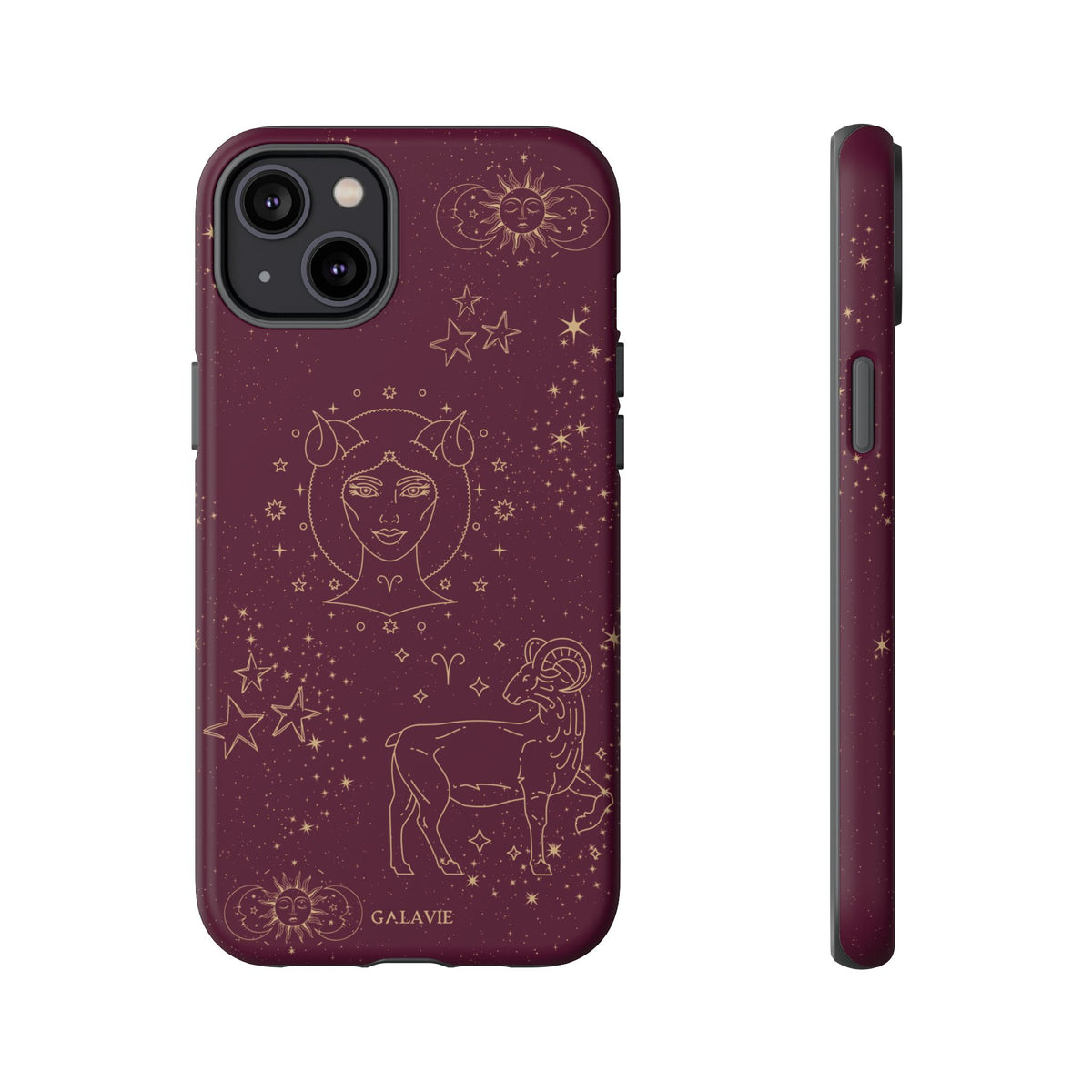 Aries Zodiac Phone Case – Merlot