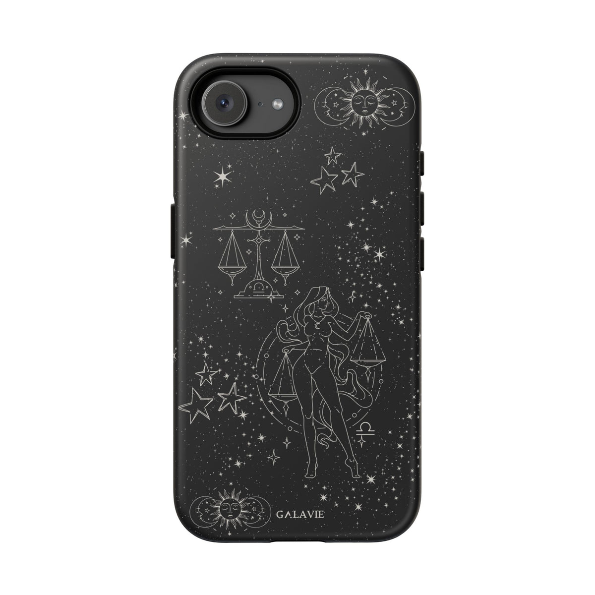 Libra Zodiac Phone Case – Noir
