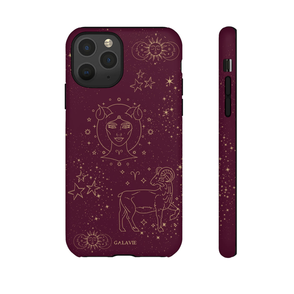 Aries Zodiac Phone Case – Merlot