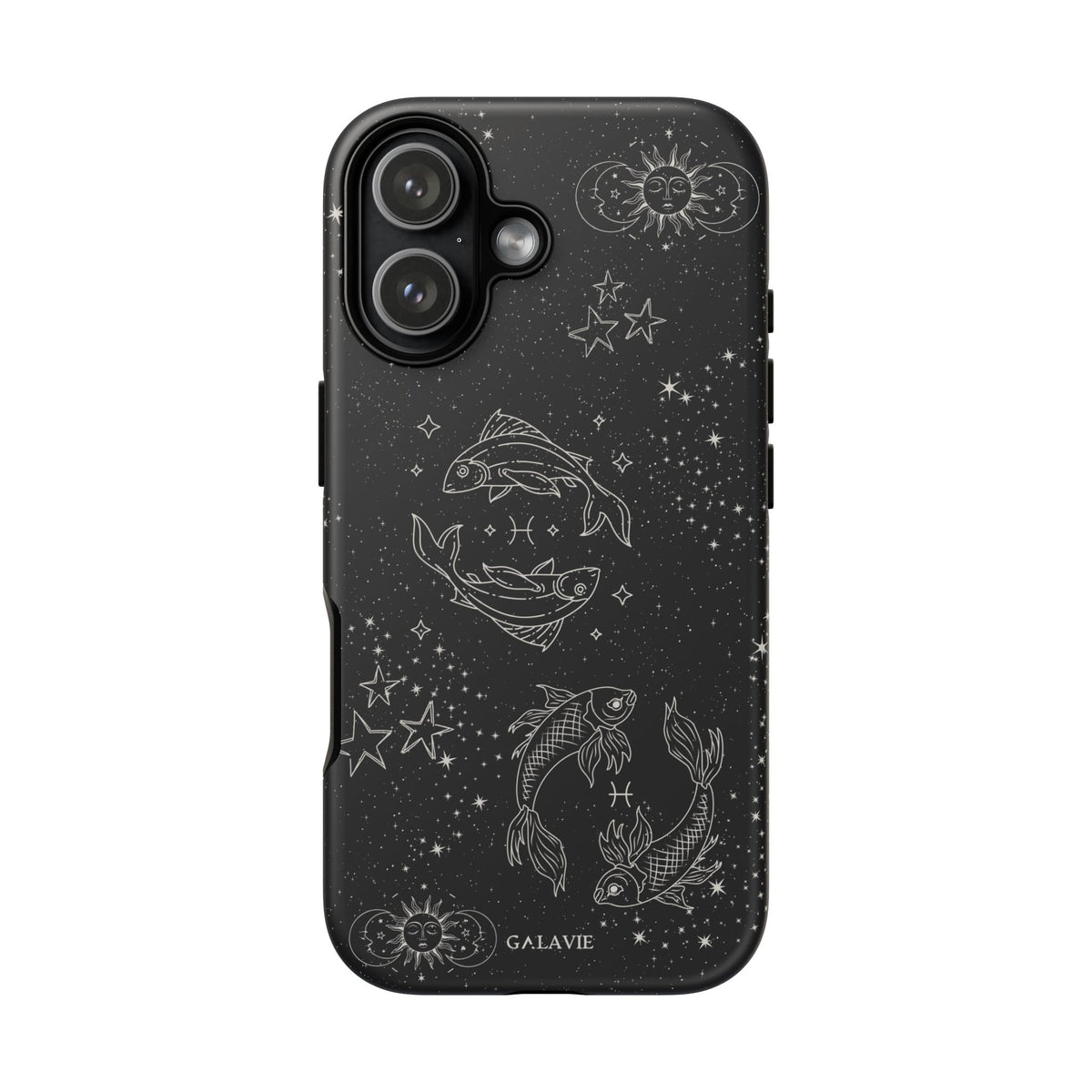 Pisces Zodiac Phone Case – Noir