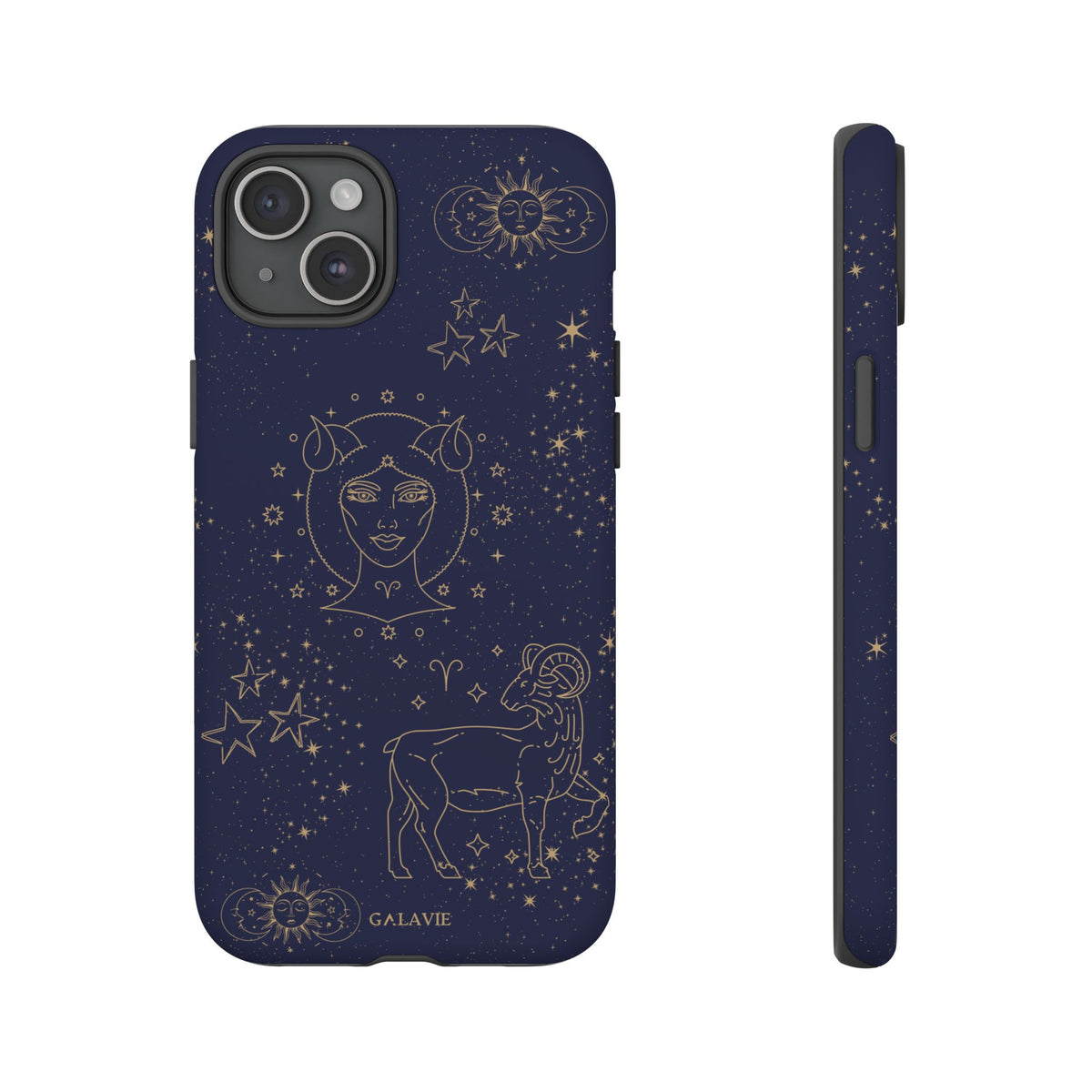Aries Zodiac Phone Case – Navy