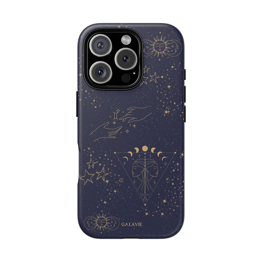 Gemini Zodiac Phone Case – Navy