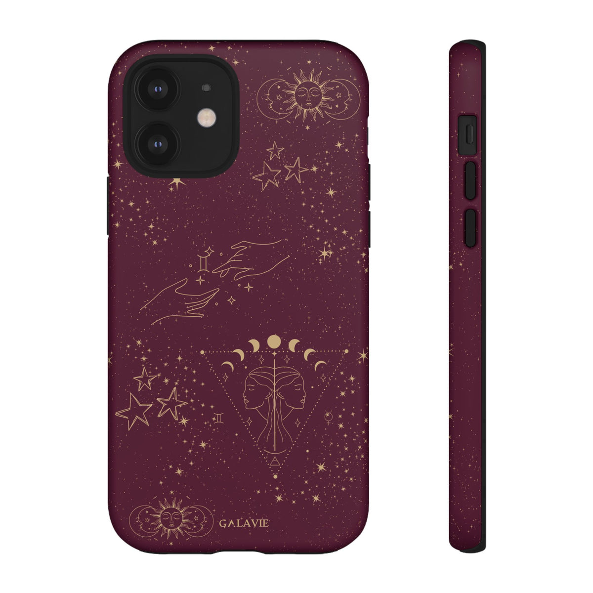 Gemini Zodiac Phone Case – Merlot