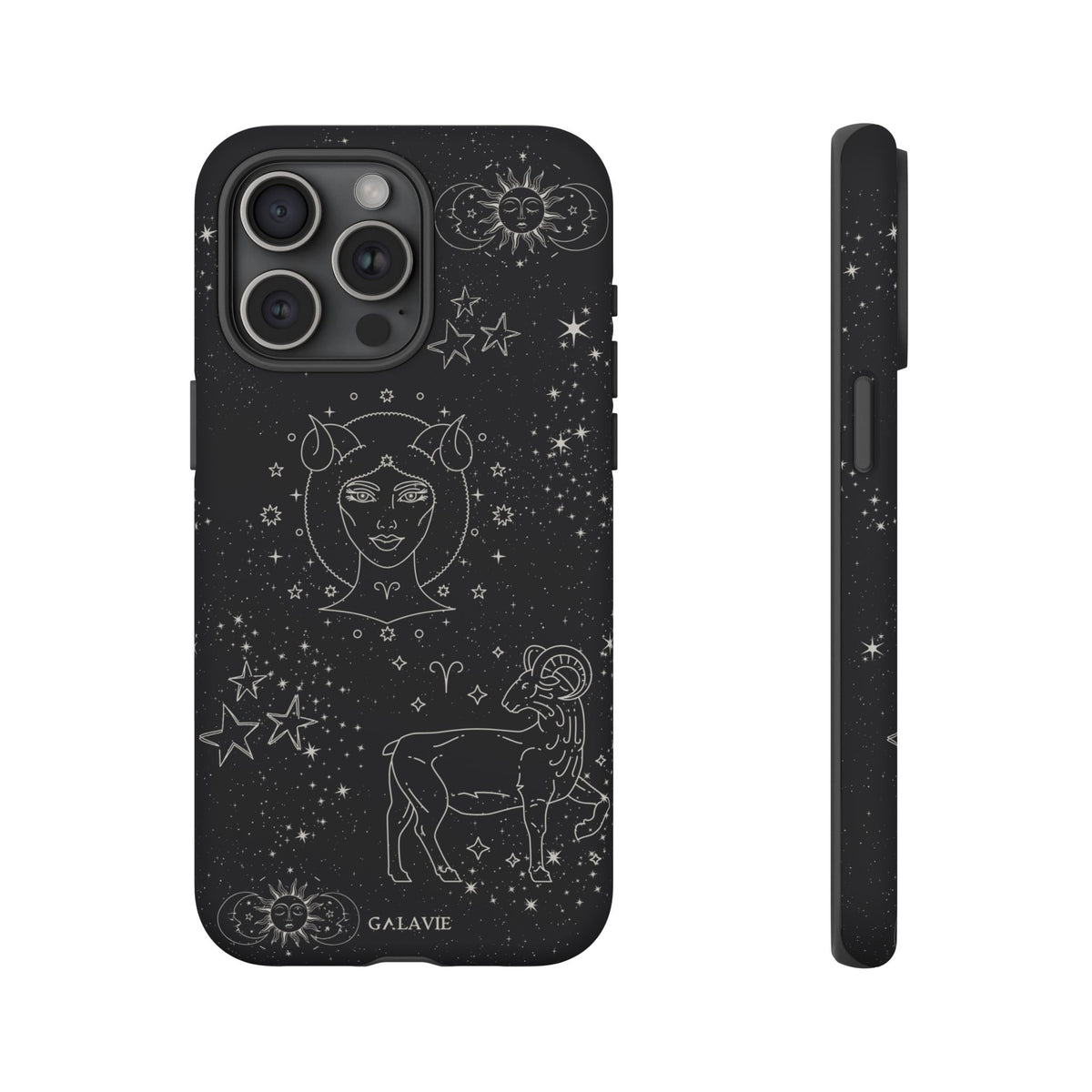 Aries Zodiac Phone Case – Noir