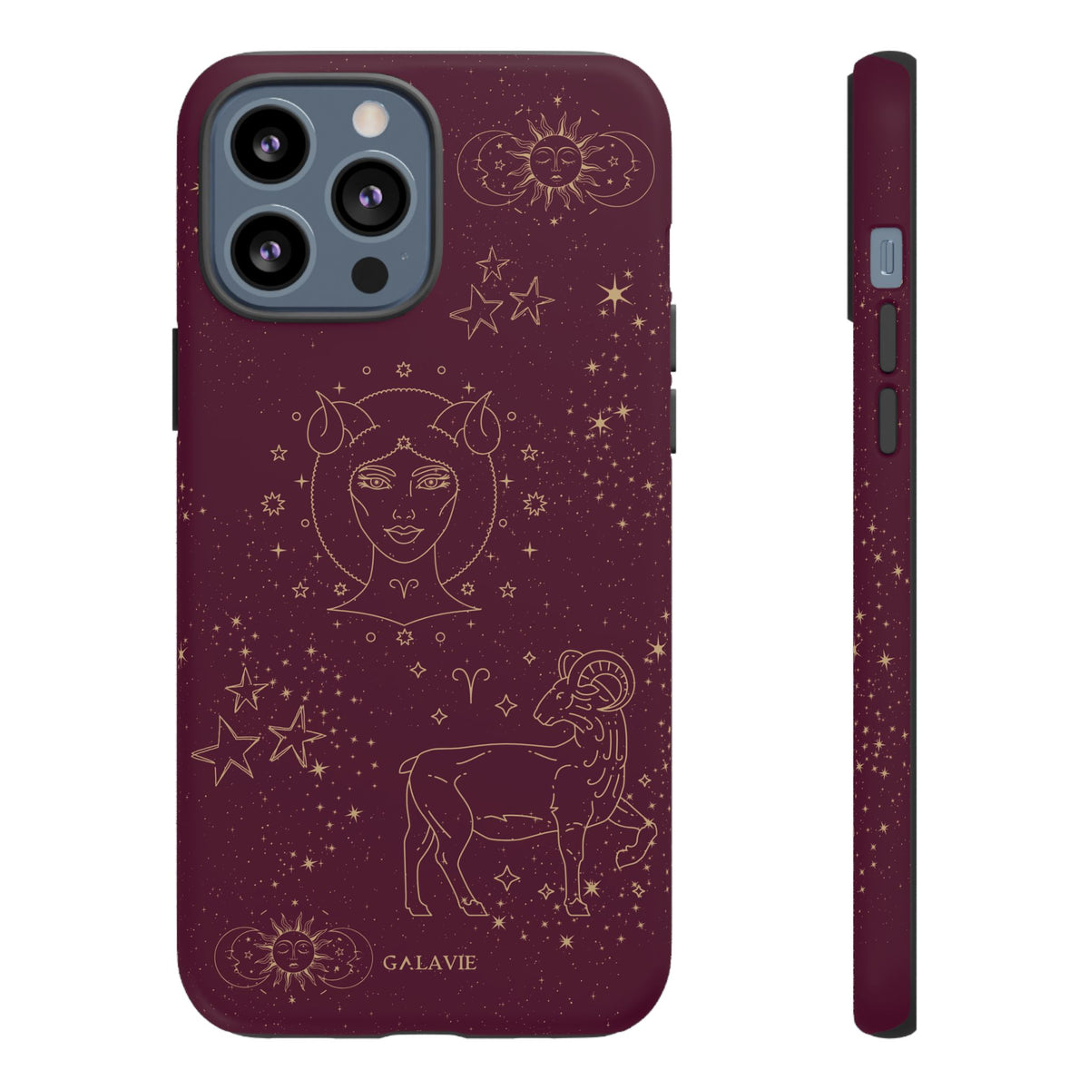 Aries Zodiac Phone Case – Merlot