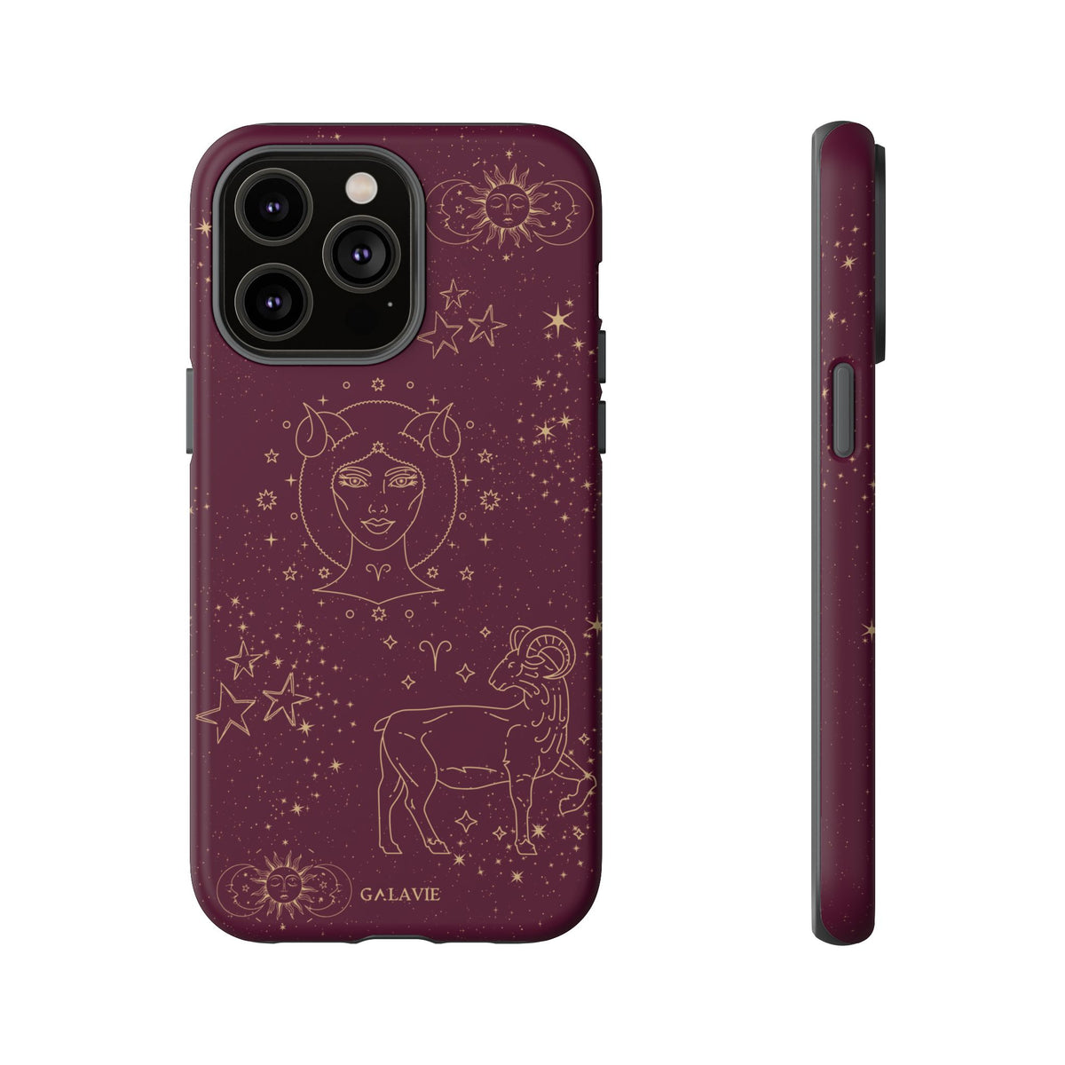 Aries Zodiac Phone Case – Merlot