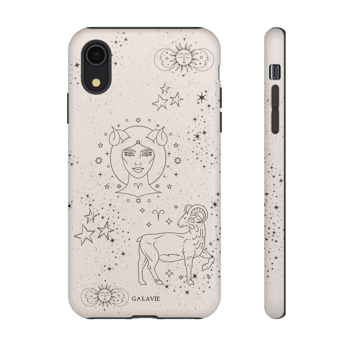 Aries Zodiac Phone Case – Cream