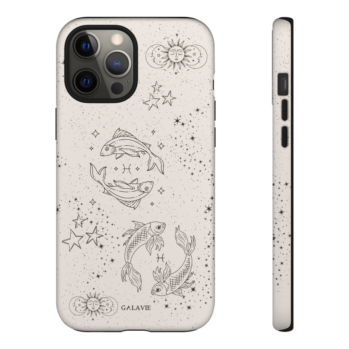 Pisces Zodiac Phone Case – Cream