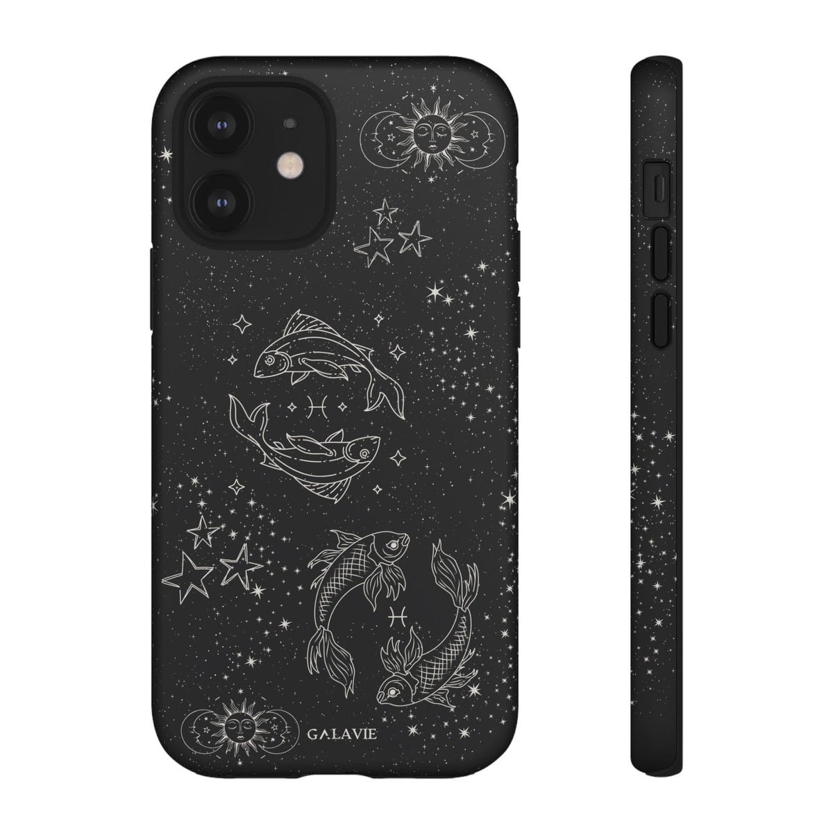 Pisces Zodiac Phone Case – Noir