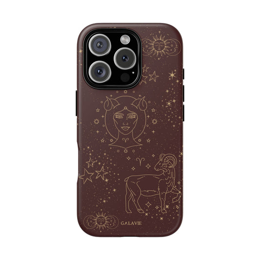 Aries Zodiac Phone Case – Chocolate