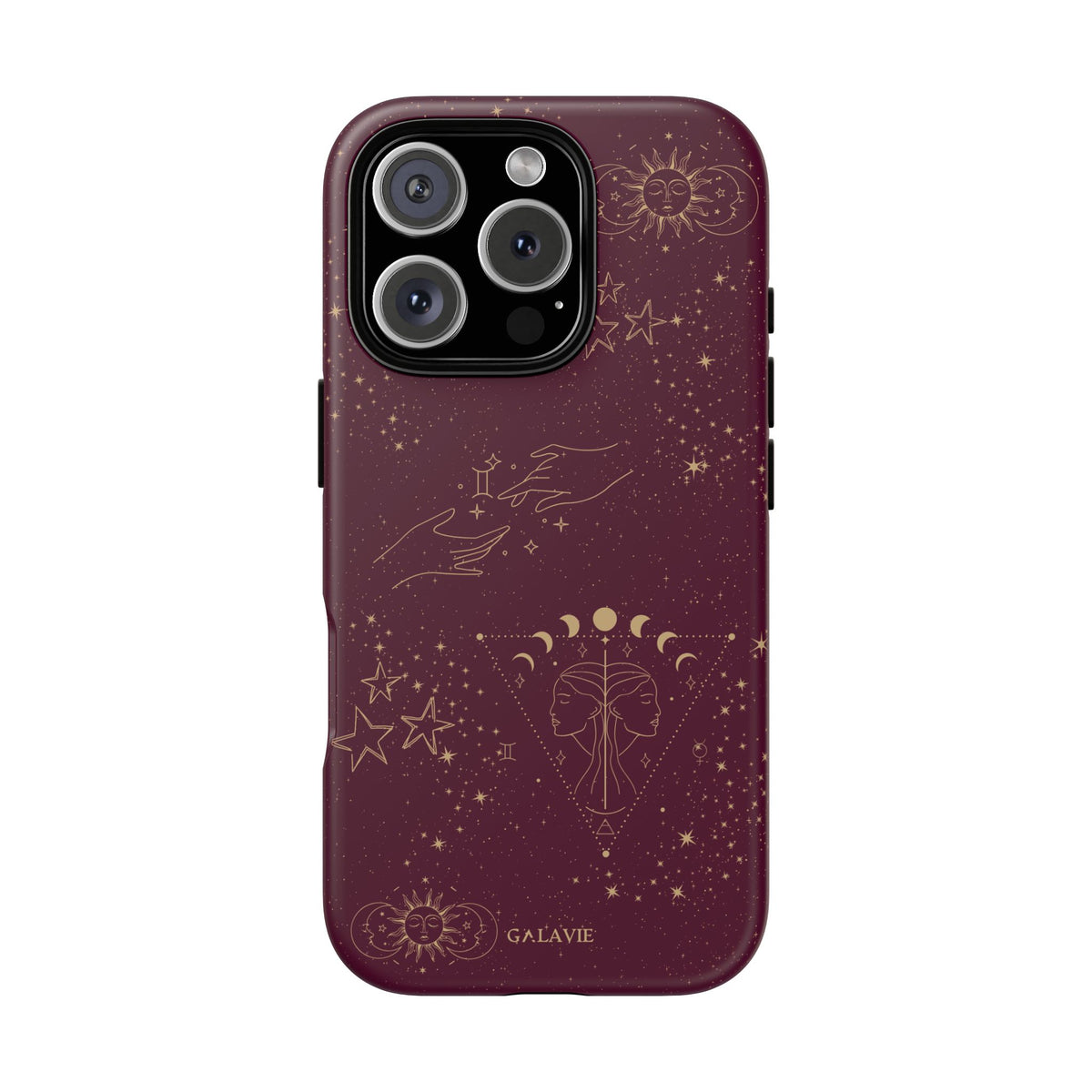 Gemini Zodiac Phone Case – Merlot