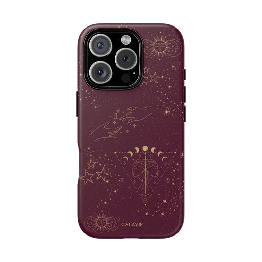 Gemini Zodiac Phone Case – Merlot